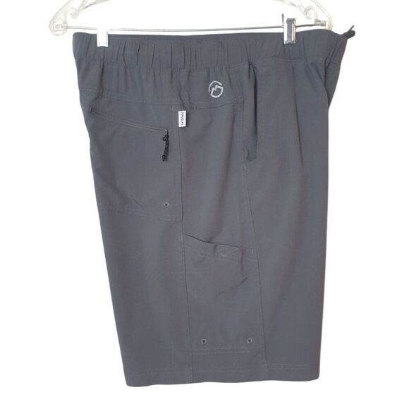 Magellan Outdoors Mens Fishing Shorts L Gray Water-Repellent Utility Sporty - Picture 1 of 8
